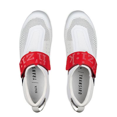 Превью  Велотуфли для триатлона FIZIK Transiro Hydra Aeroweave Carbon White/Red/Blue